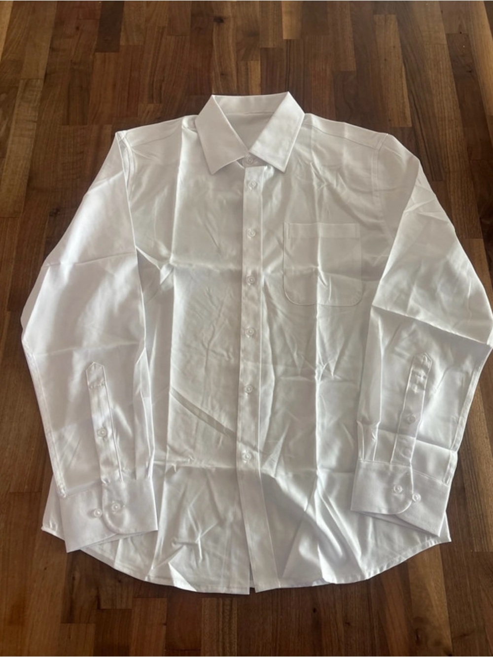 Men's White Classic Dress Shirt - Unbranded
